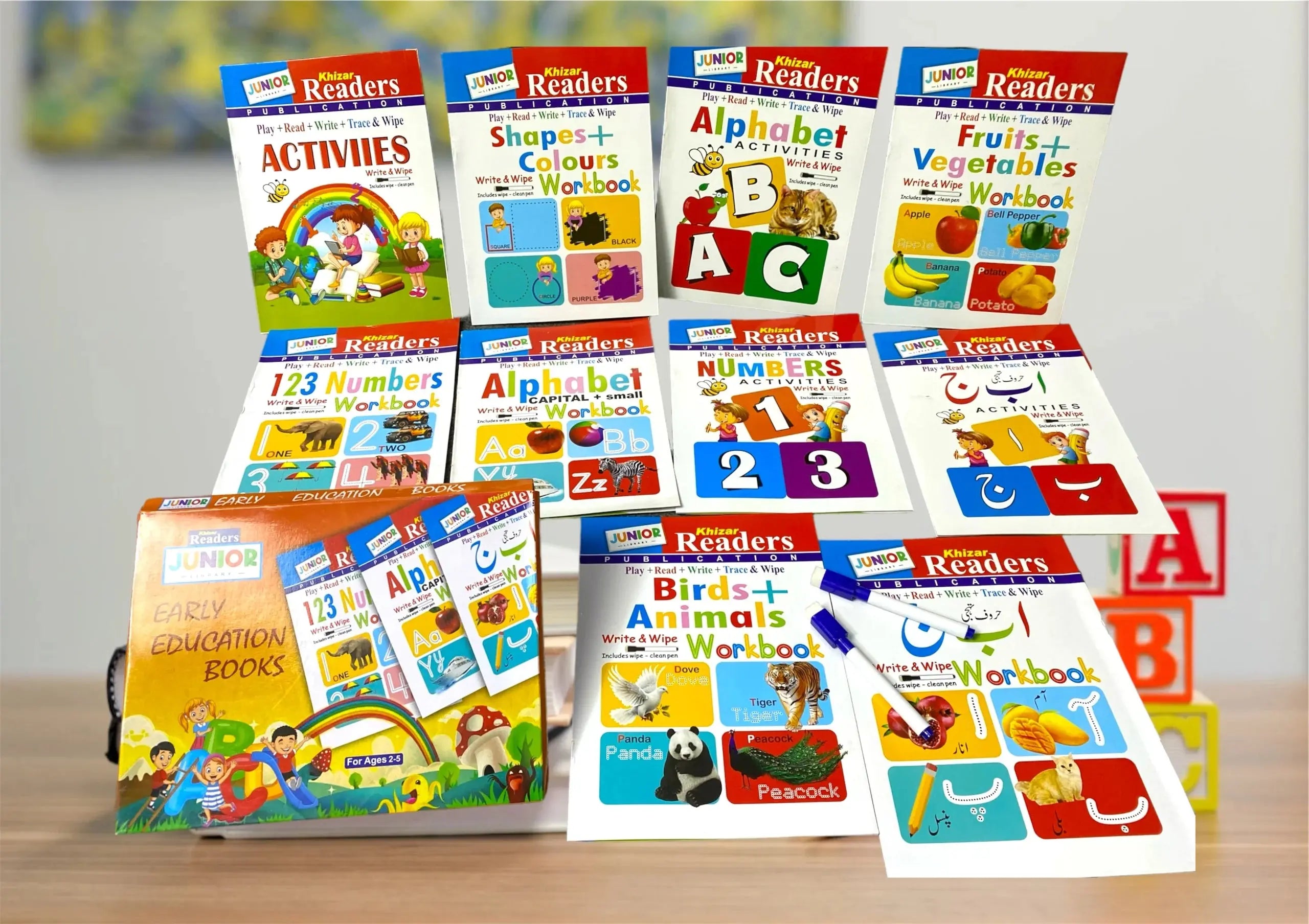 10 Write & Wipe Children Books Set – PK BOOK SHOP