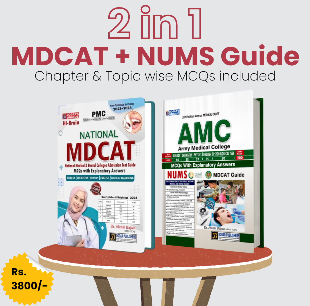 2 in 1 - MDCAT Practice & NUMS  AMC Guide