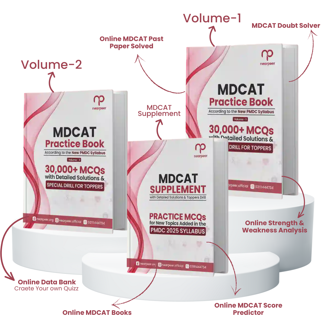 Nearpeer 9-in-1 MDCAT Practice Pack | Updated for PMDC 2025-26