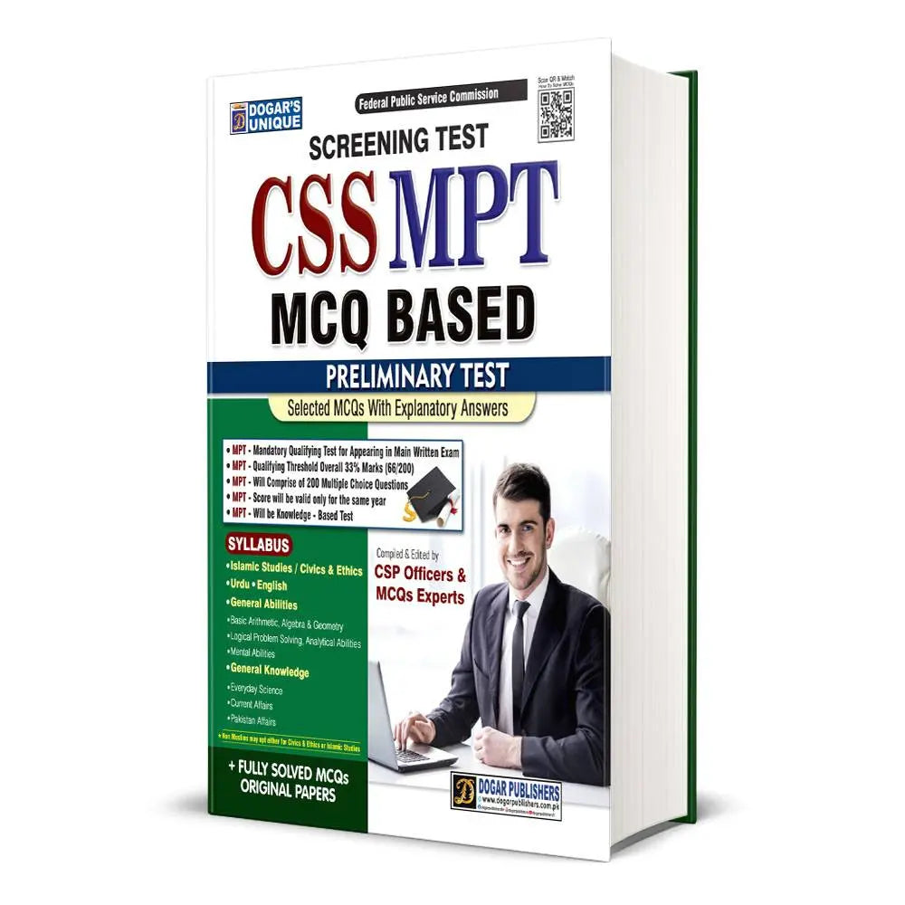 CSS MPT MCQ Based Preliminary Test Guide – PK BOOK SHOP